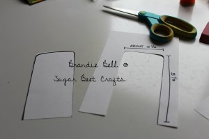 Measure and cut out handle templates