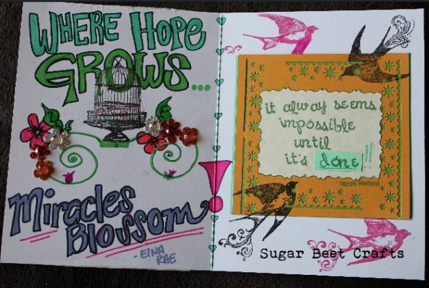 Fun with markers.. Go on.. go crazy with markers and stamps...it will make someone smile