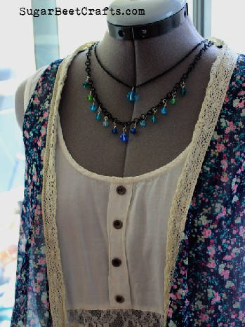 Black Double Chain Necklace