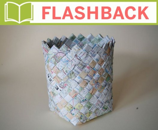Woven Map Basket