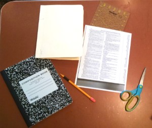 Gather your template and your background page.