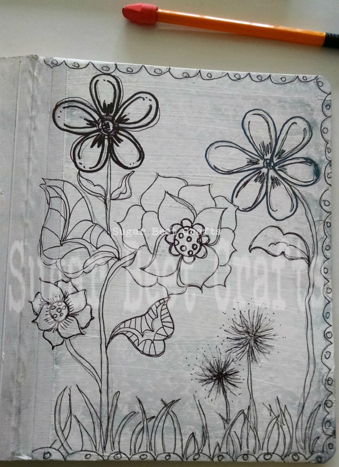 Then go over everything with marker.