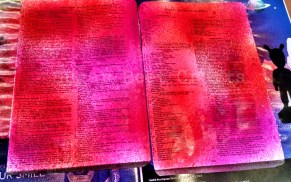 I used Ink spray and water