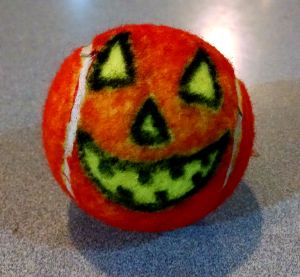 Pumpkin Tennis Ball!