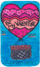 Be my Valentine balloon free download by sugarbeet crafts